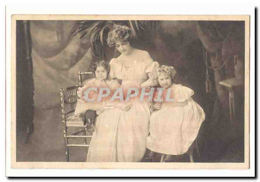 CPA Fantaisie Femme et enfants