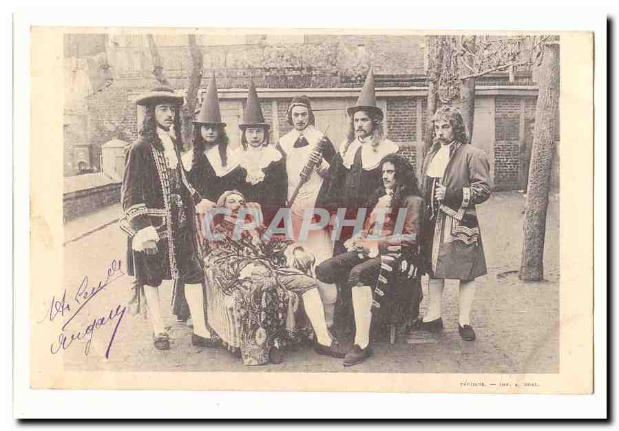 CPA Fantaisie Peronne Theatre Moliere Le malade imaginaire