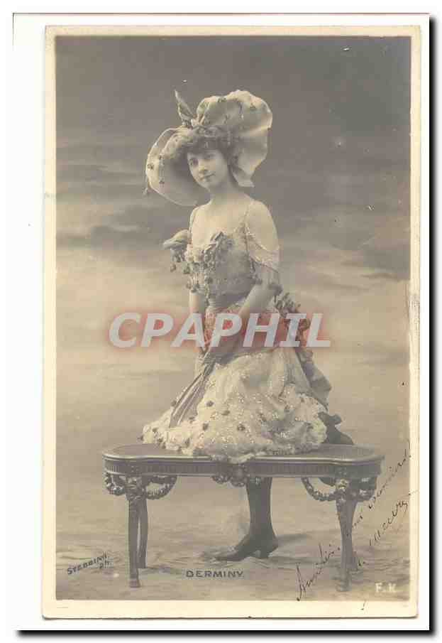 CPA Fantaisie Derminy (femme)
