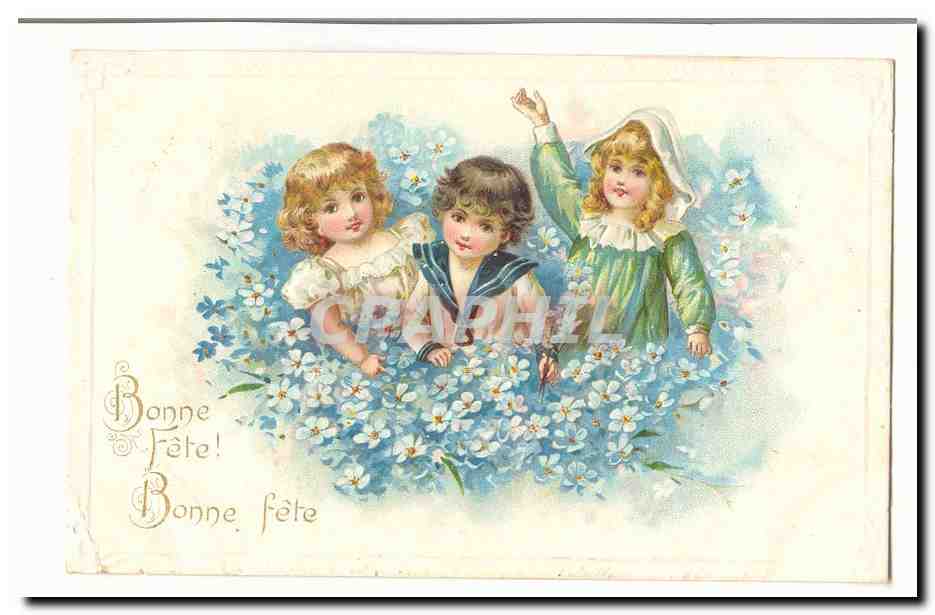 CPA Fantaisie Bonne fete bonne fete (enfants)