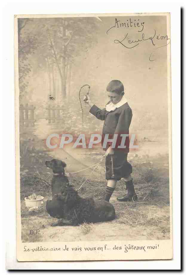 Un garçon avec un chien — Le vétérinaire : Je vais vous en... des gâteaux moi ! — D.P. n°4