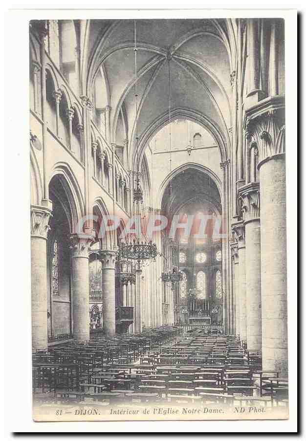 Dijon — Intérieur de l'Église Notre-Dame — ND Phôl