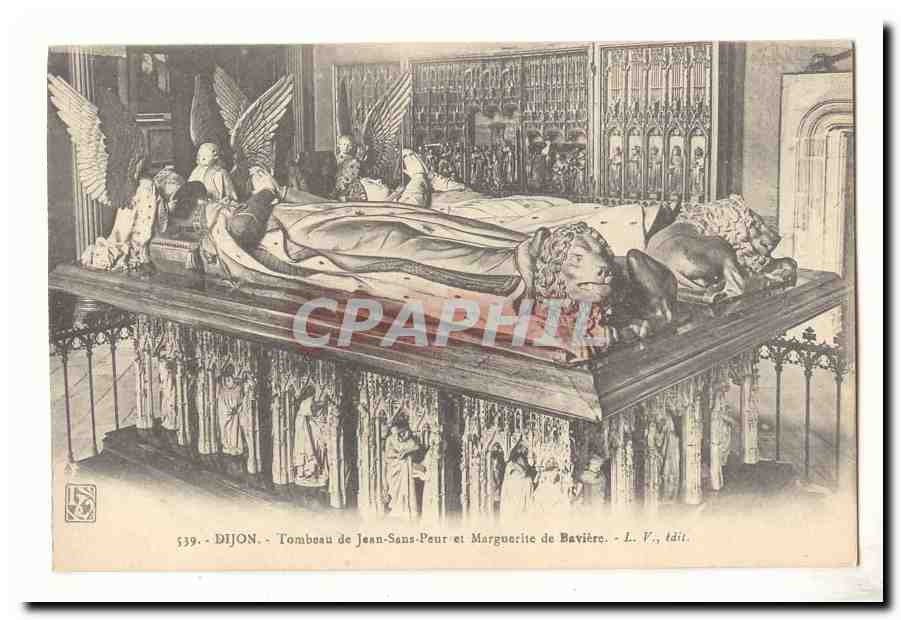 dijon CPA tombeau de Jean sans Peur et Marguerite de Baviere