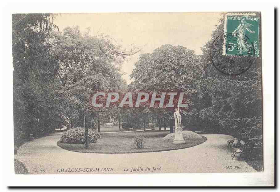 Chalons sur Marne CPA Le jardin du Jard