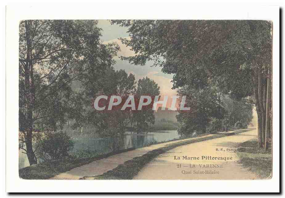 La Marne Pittoresque — Quai Saint-Hilaire, Paris — B.F. Paris, n°21