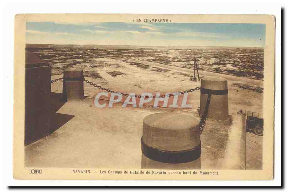 Navarin — Les Champs de Bataille de Navarin vus du haut du Monument — En Champagne