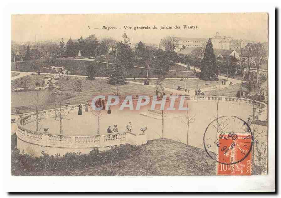 angers CPA Vue generale du jardin des plantes