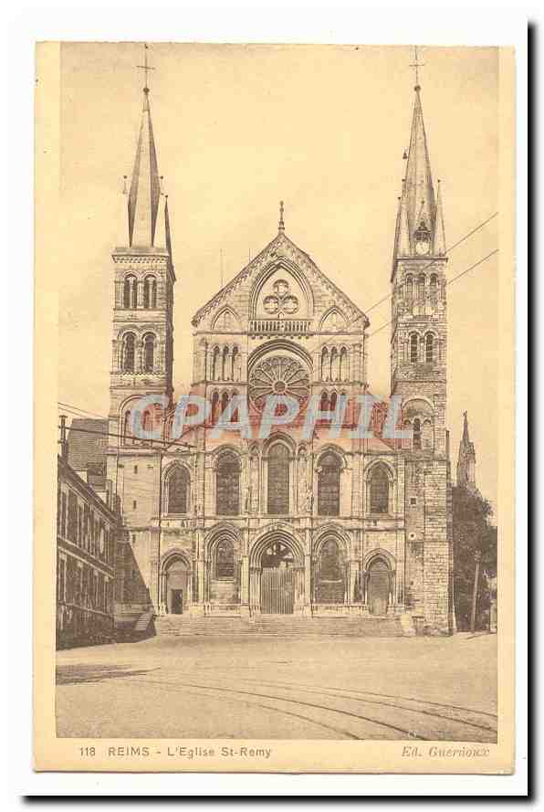 Reims CPA L'eglise Saint remy