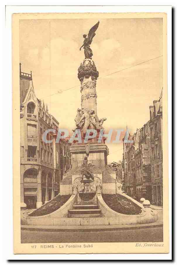Reims - La Fontaine Subé — Ed. Guer doux, n° 117