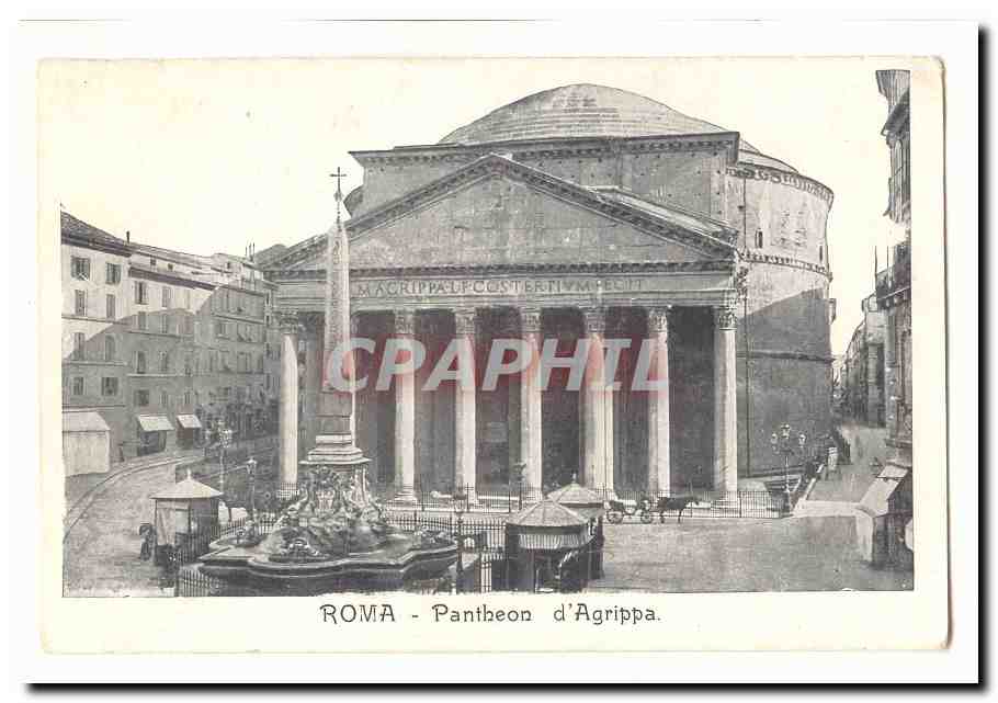 Italie italia Roma CPA Pantheon d'Agrippa