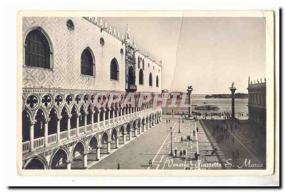 Italie italia Venice CPA St MArk little square