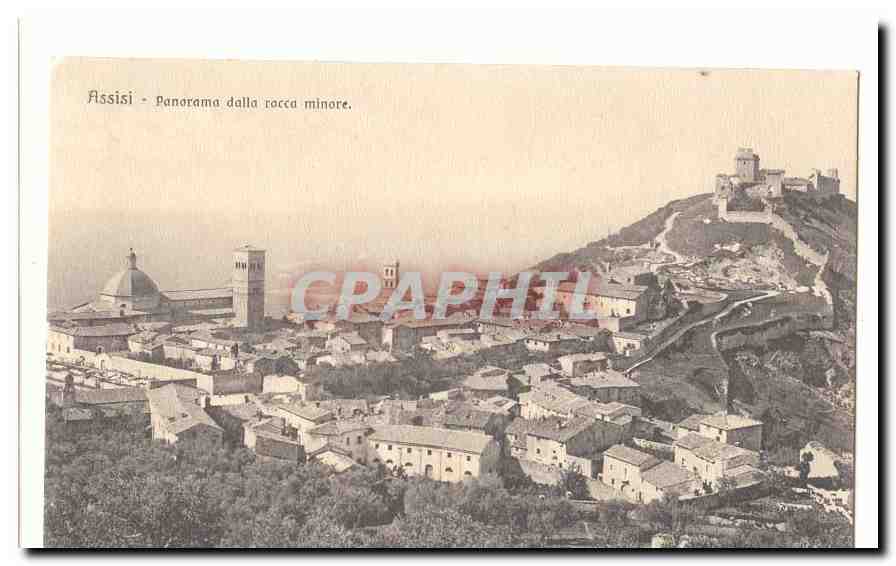 Italie Italia Assisi CPA Panorama dalla rocca minore
