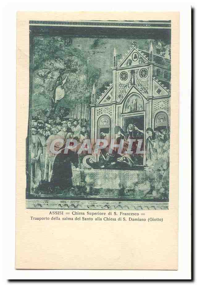 Italie Italia Assisi CPA chiesa inferiore di S Franseco Transporto della salma del SAnto alla Chiesa