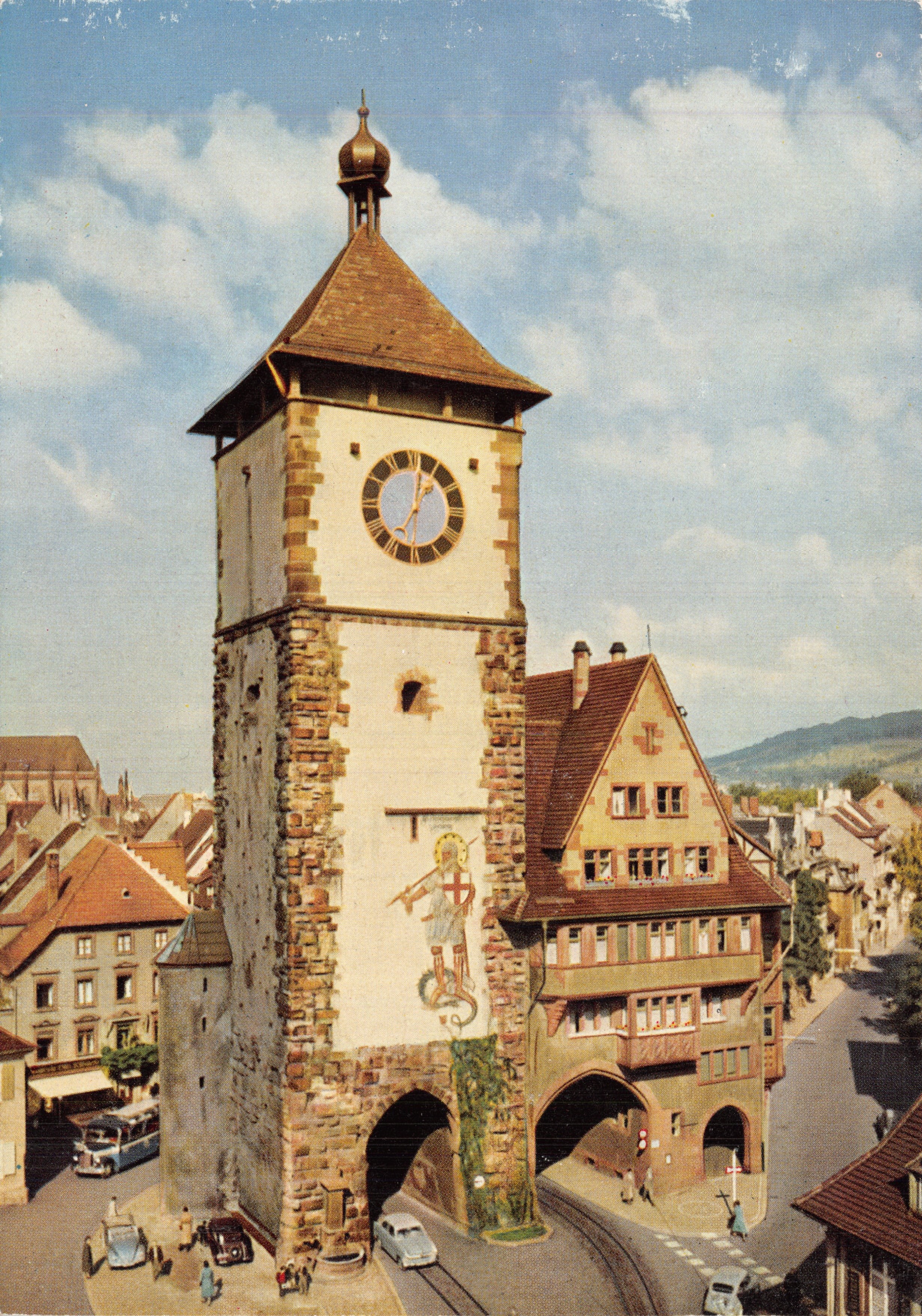 Freiburg i. Br. — Schwabentor — éditeur Geb. Metz, Tübingen, n° 360/525