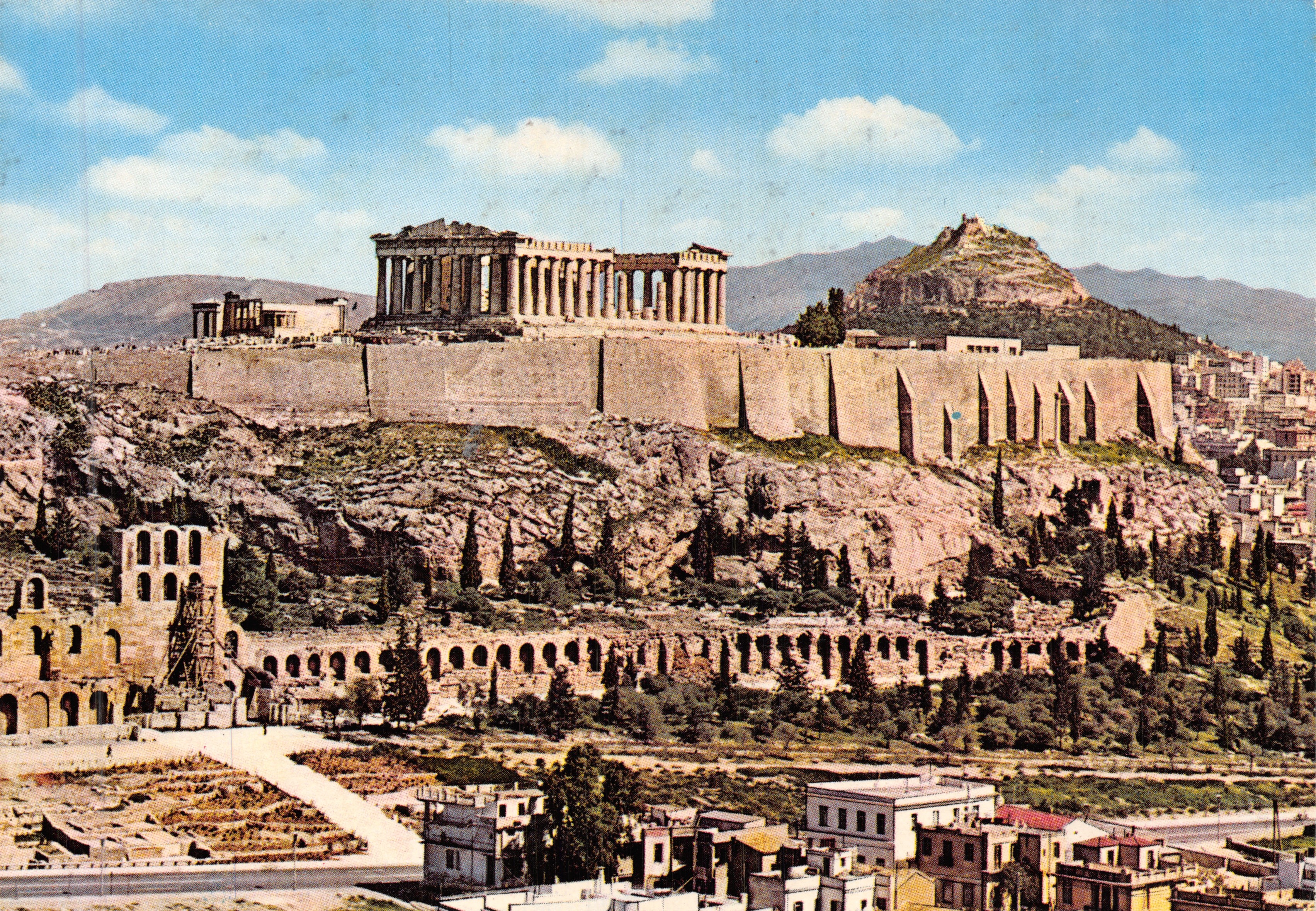 Atene — Vista dell'Acropoli dal Philopappos — Kratour, n. 985/1