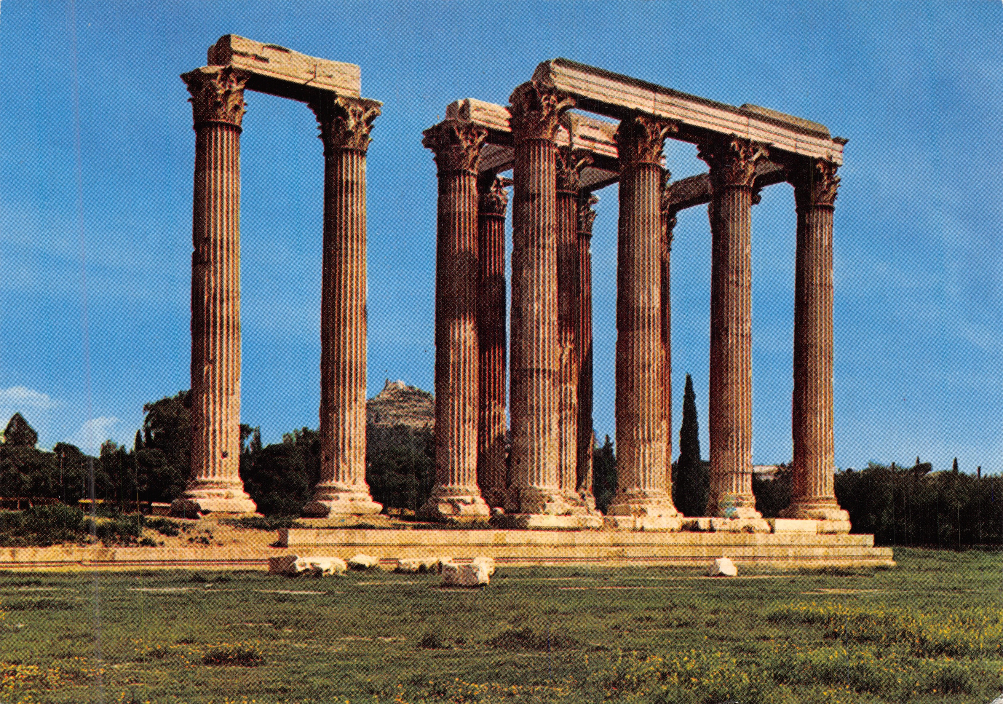 Athènes — Temple d'Apollon (ou Jupiter Olympien) — Krüger 985/5