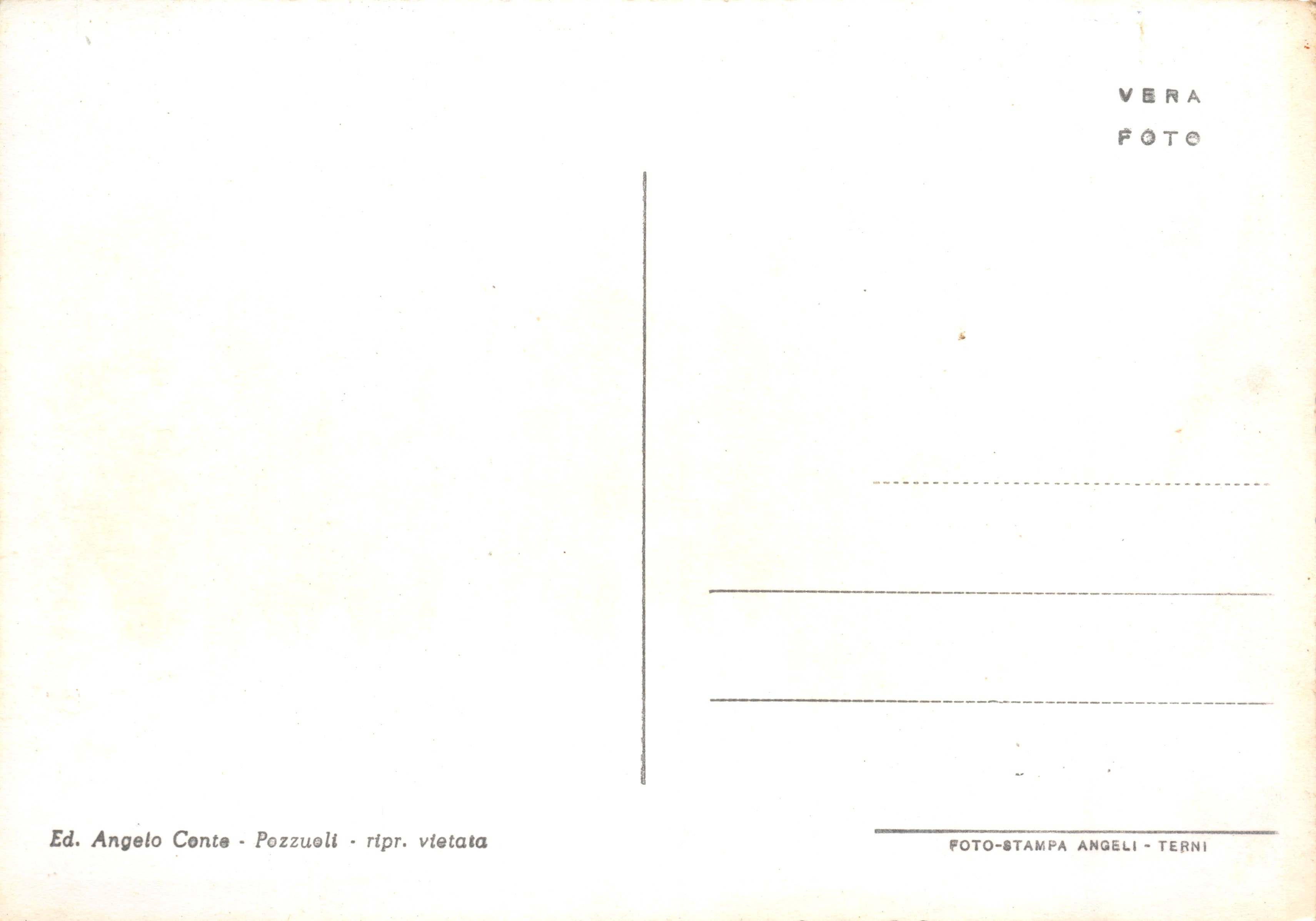 Pozzuoli (Napoli) — Panorama da S. Gennaro — Ed. Angelo Conte — Verso