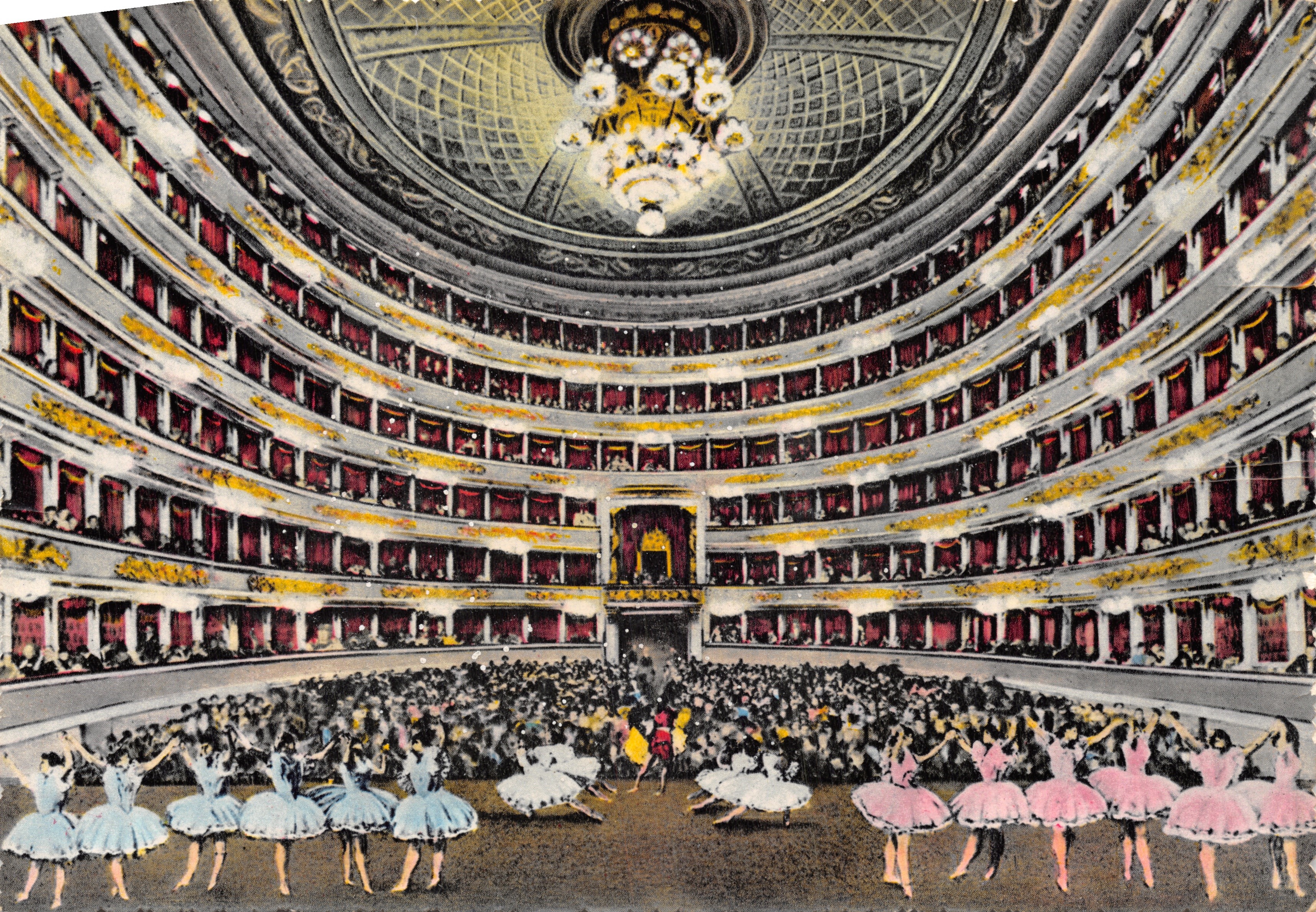 Théâtre de la Scala — Intérieur — Éditeur Kodak Ektachrome
