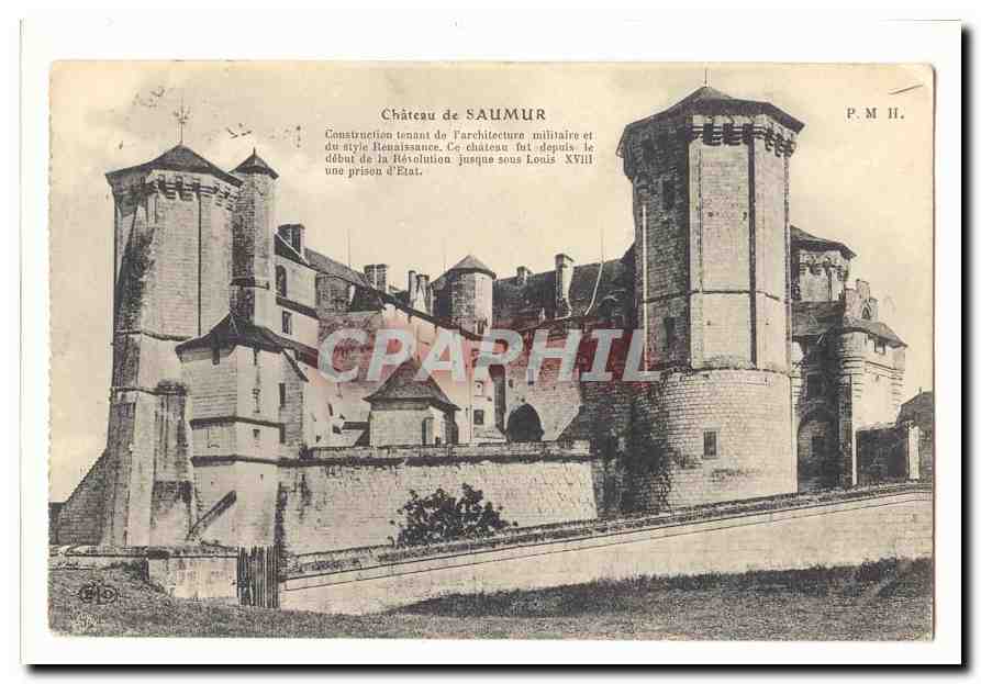 Chateau de Saumur CPA Architecture militaire et de style rEnaissance