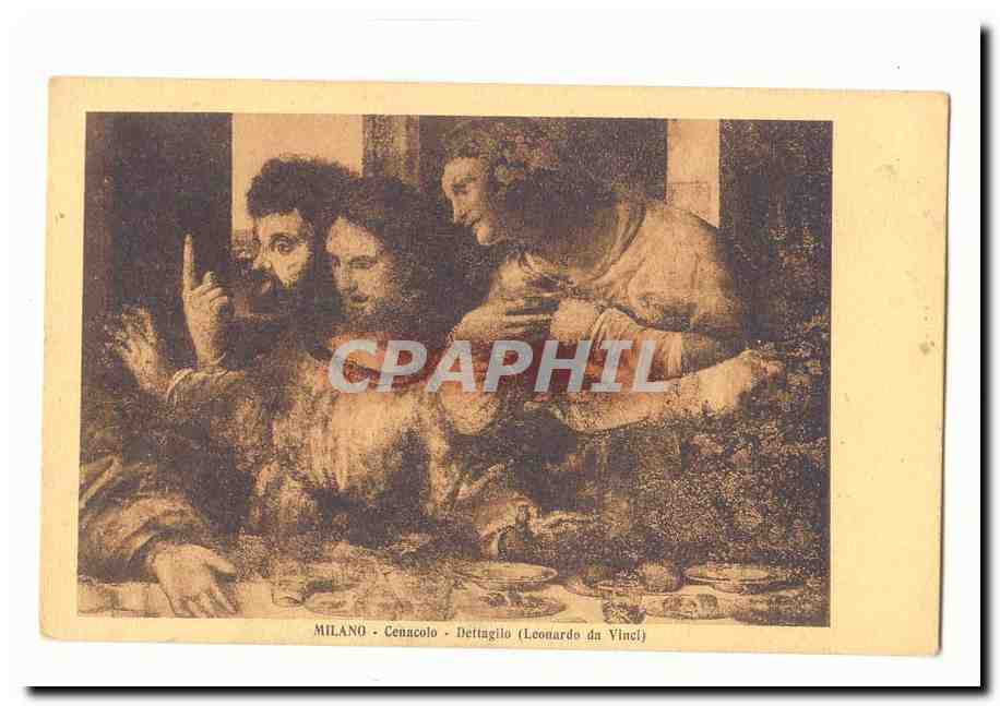 italie italia Milano CPA Cenacolo Dettaglio (Leonardo de Vinci)