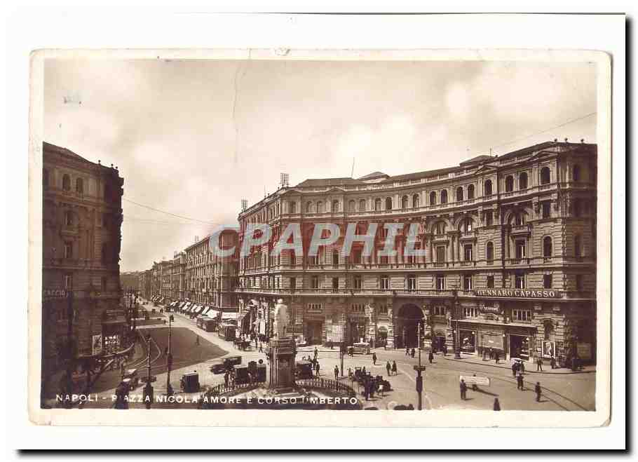 italie italia Napoli CPA Plazza Nicola Amore E Corso Umberto