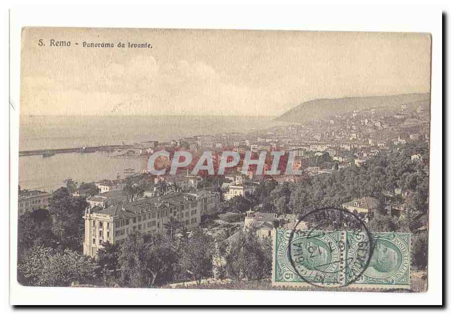 italie italia San Remo CPA Panorama da levante
