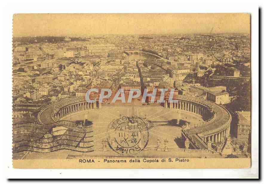 italie italia Roma CPA Panorama dalla Cupola di S Pietro