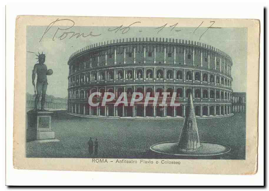 italie italia Roma CPA Anfiteatro Flavio o Colosseo