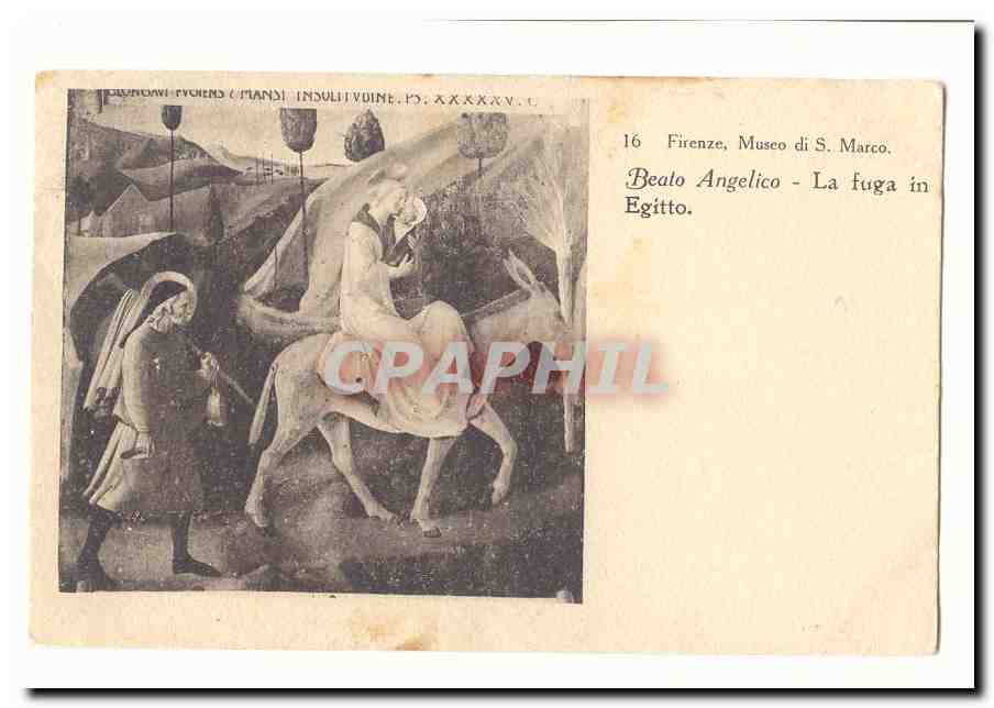italie italia firenze CPA Museo di S Marco Beato Angelico la Fuga in Egitto