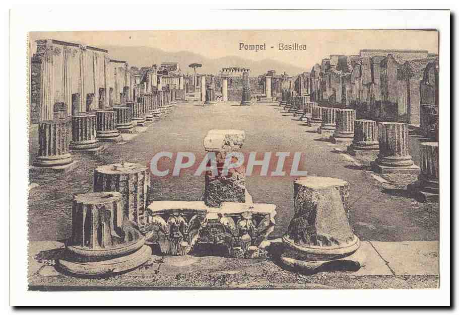 italie italia Pompei CPA Basilica