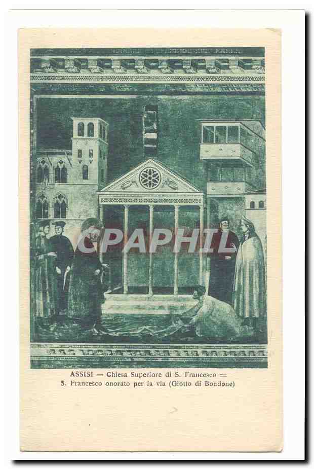 italie italia Assisi CPA chiesa superiore di S Fransesco