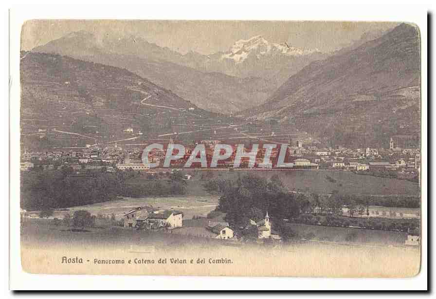 italie italia Aosta CPA Panorama e Cateno del Velan e del Cambin