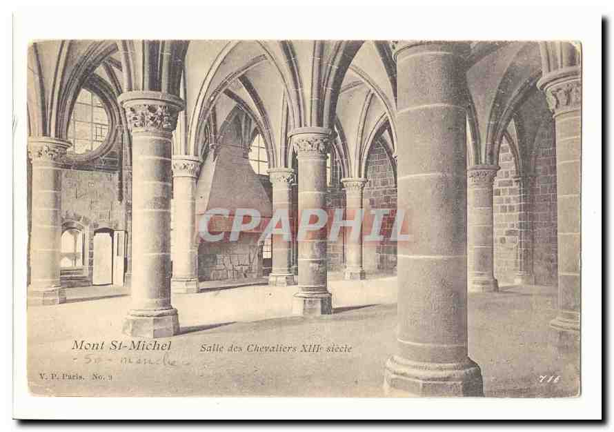 Mont Saint Michel CPA Salles des chevaliers 13eme