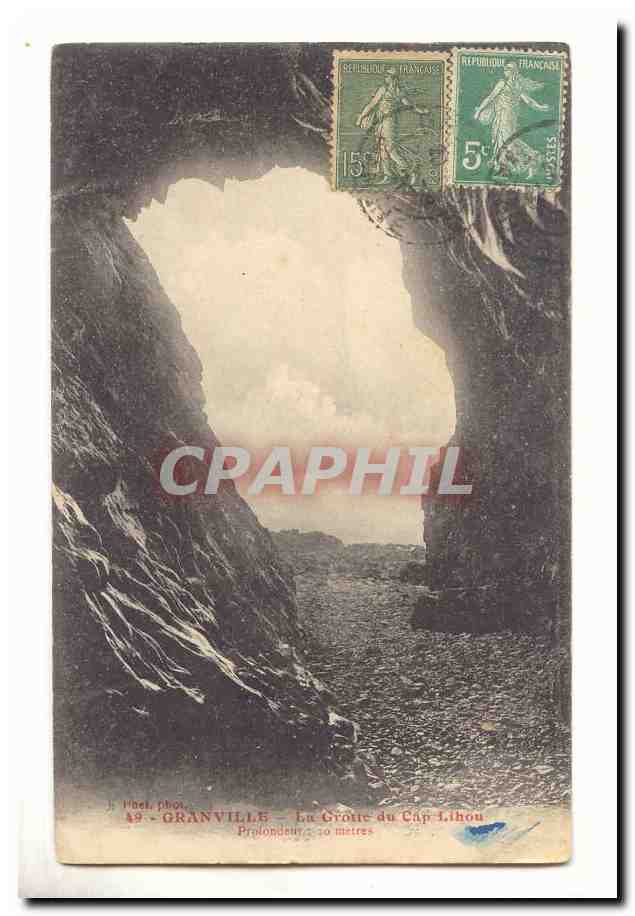 Granville — La Grotte du Cap Lihou — J. Mocel, phot. — 19e série