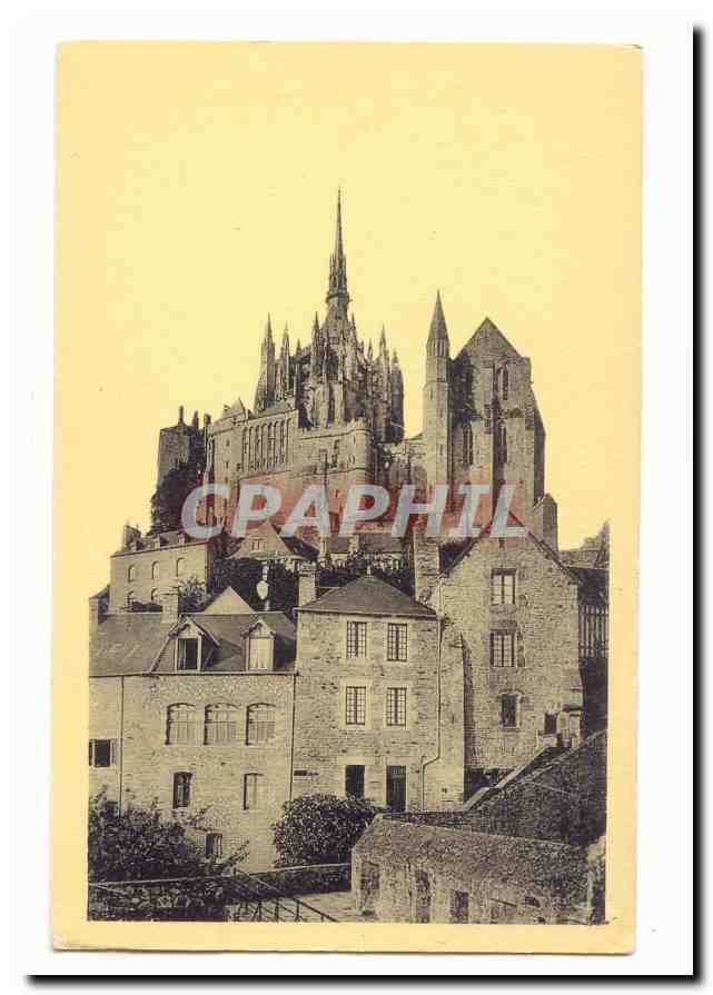 Mont Saint Michel CPA Abbaye Vue prise des remparts