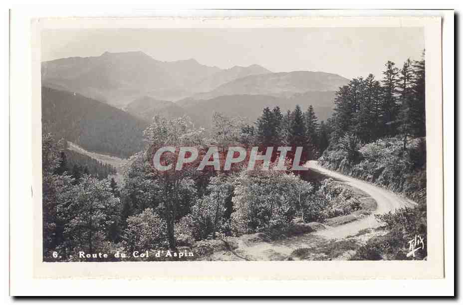 Route du Col d'Aspin — vue panoramique — éditeur non visible, n° de série 6