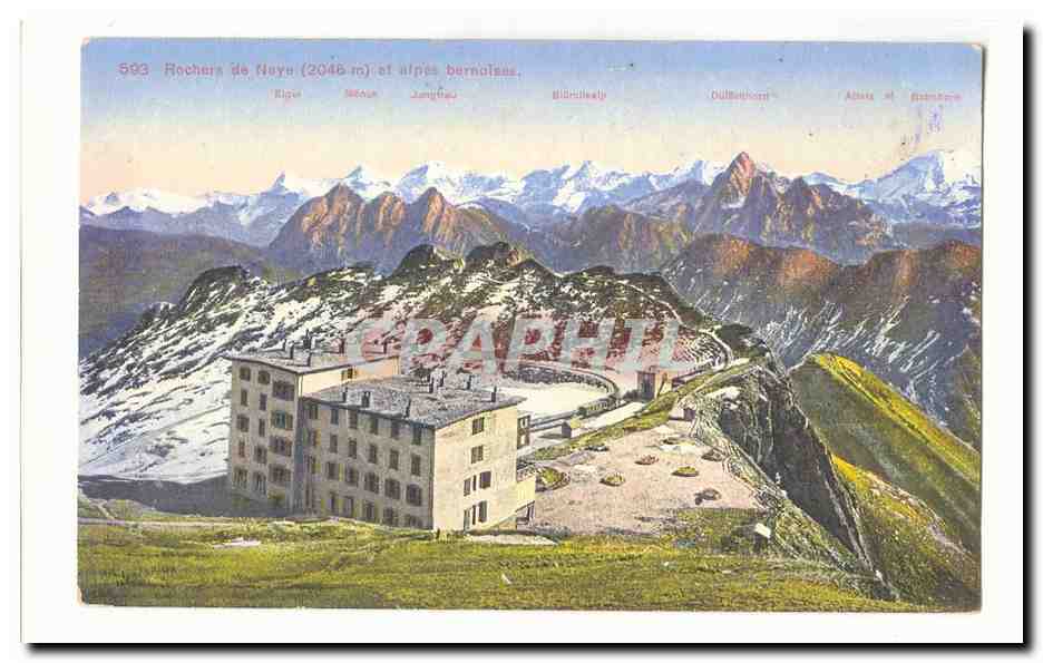 Rochers de Naye (2045m) et alpes bernoises CPA