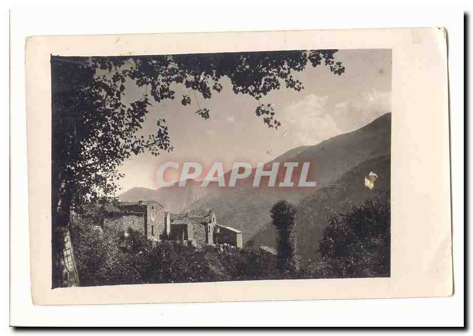 CPA carte photo non localisee