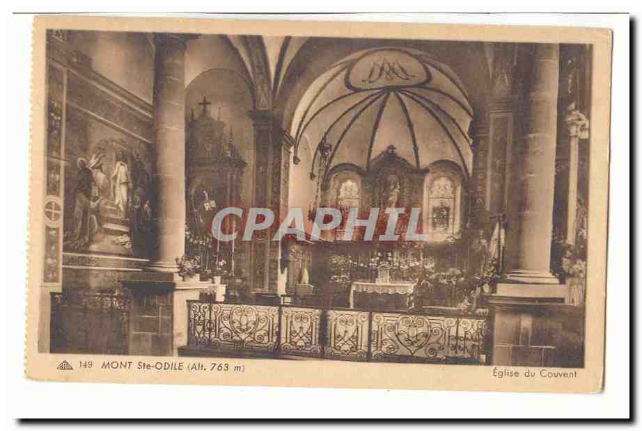 Mont St Odile CPA Eglise du couvent