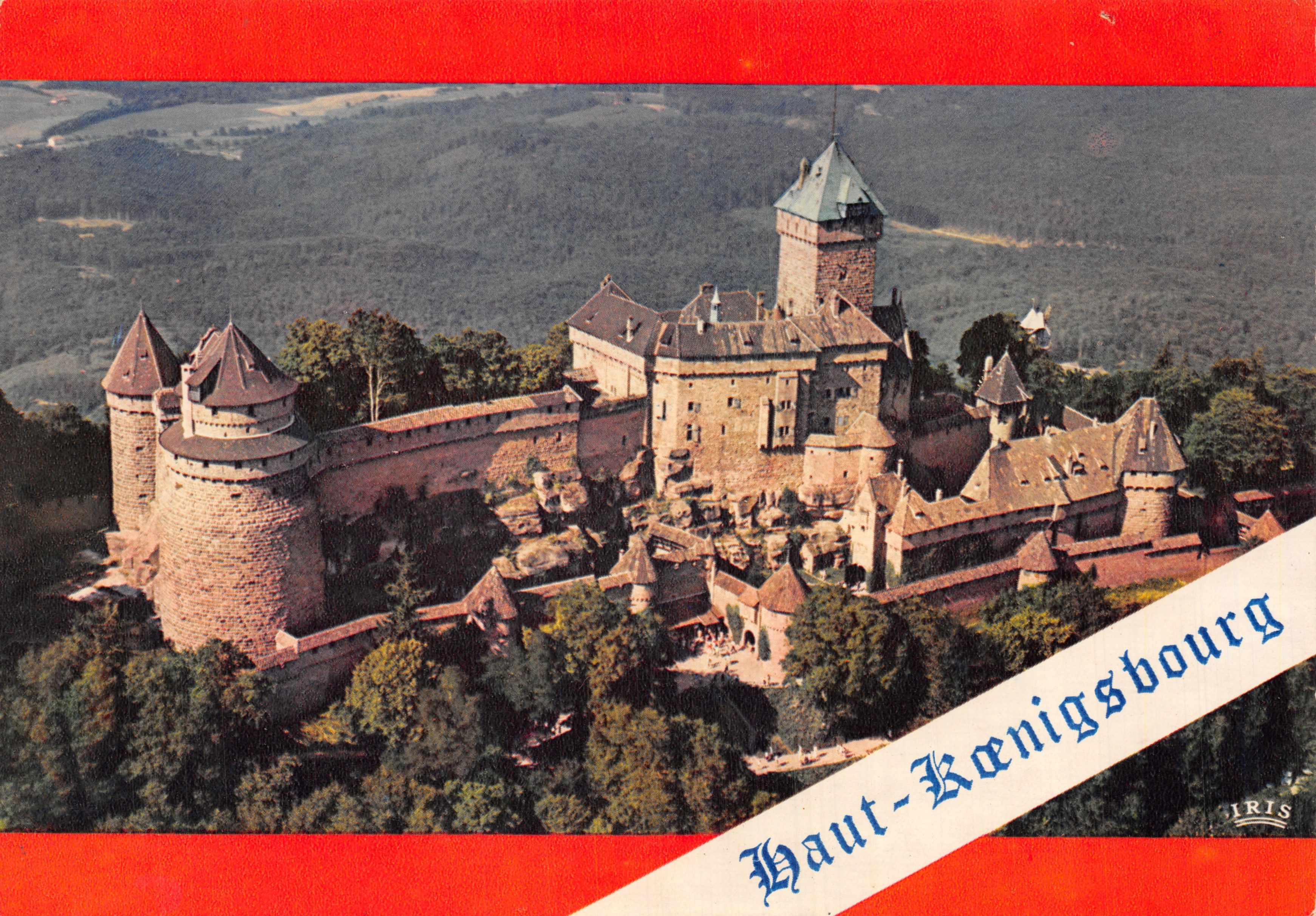 Château de Haut-Königsbourg — vue aérienne — éditeur IRIS