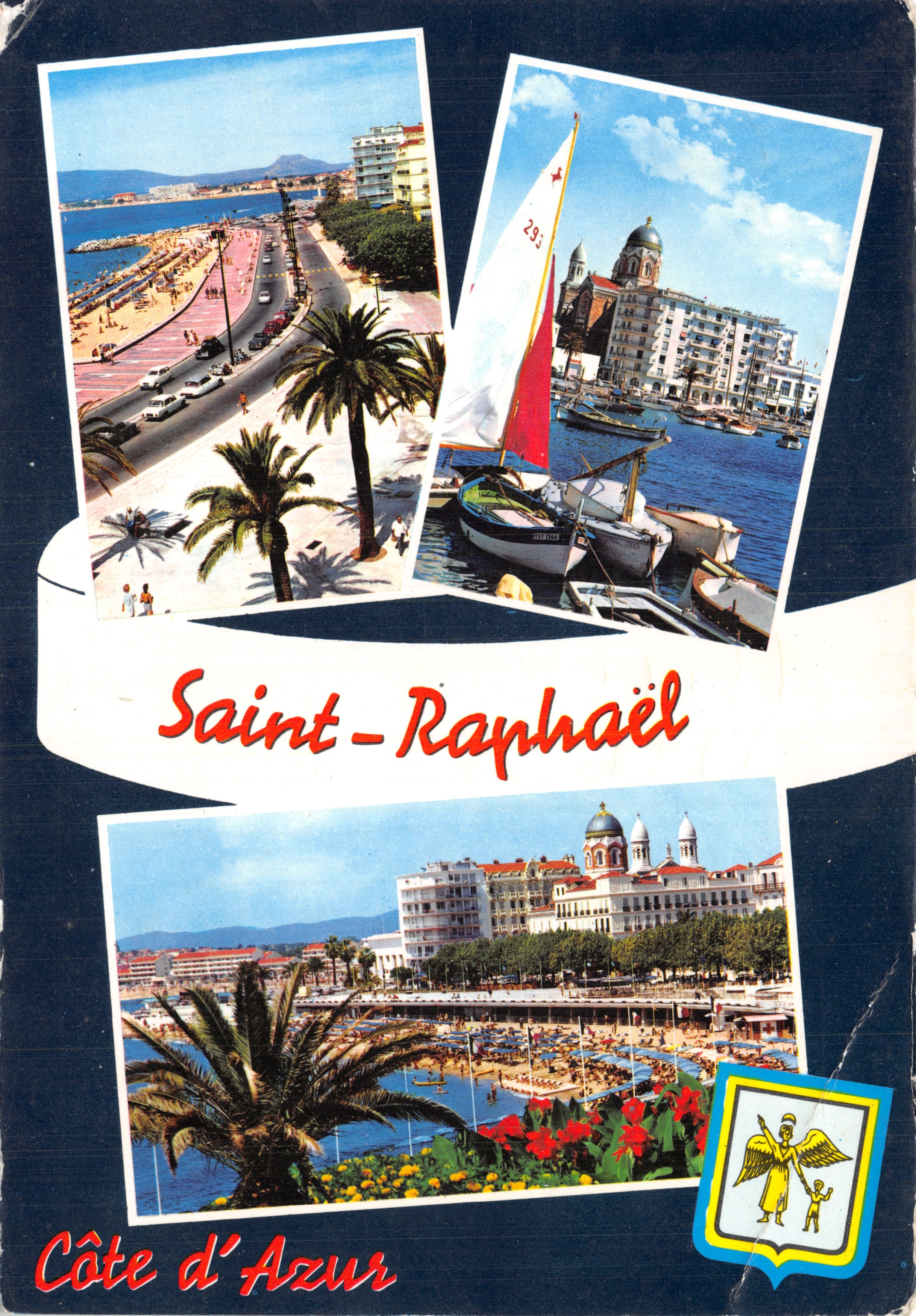 Saint-Raphaël — vue de la plage, du port et de l'architecture — Éditions MAR
