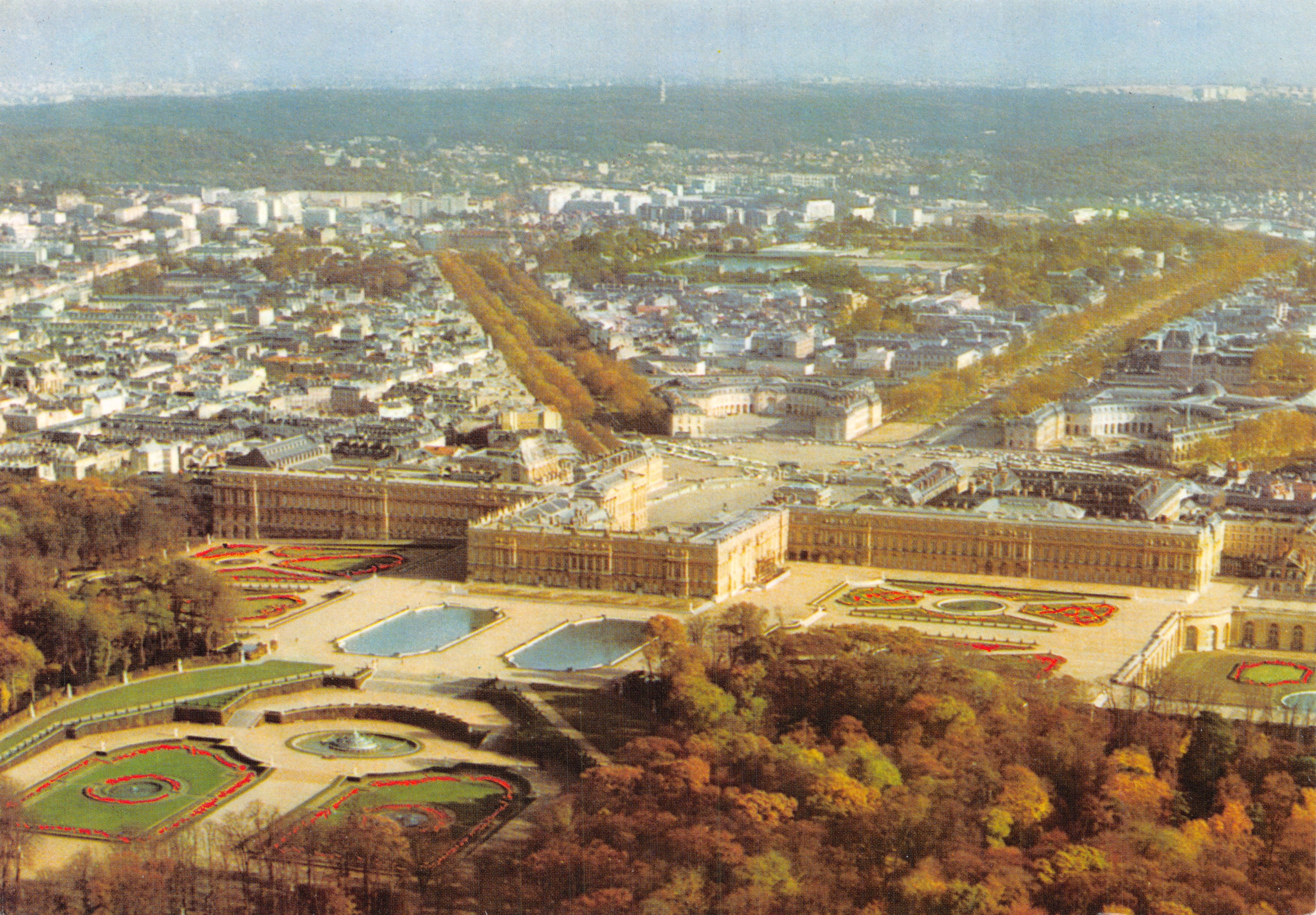 Versailles — Vue aérienne du château et du parc — Éditions D'ART LYS