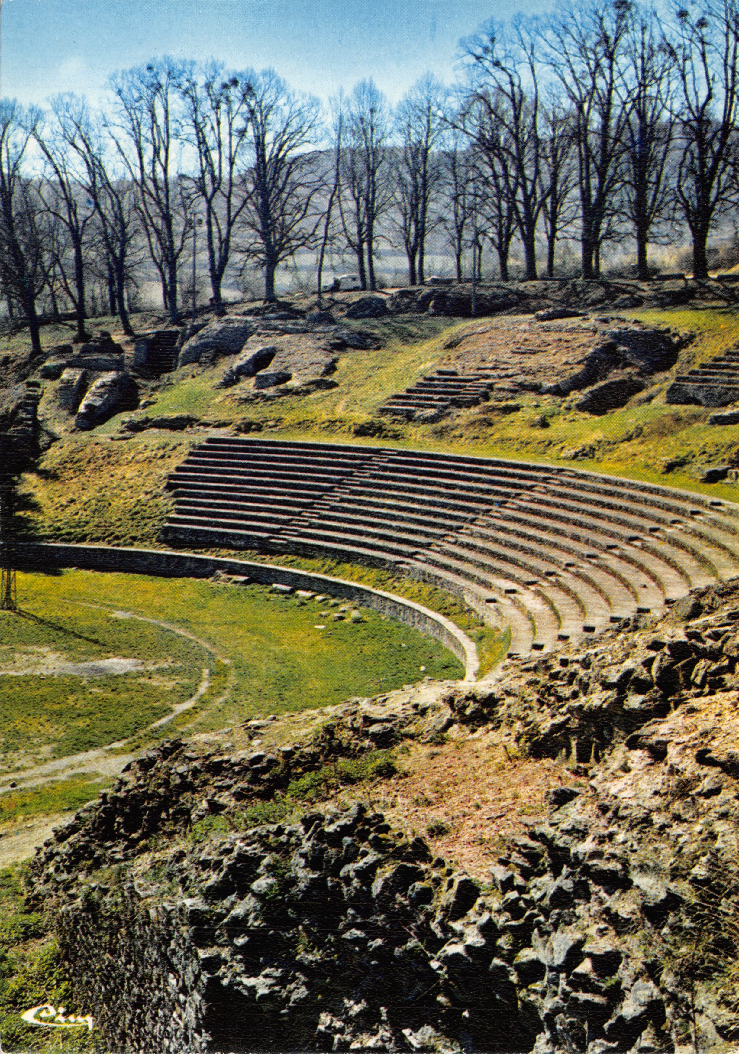 Autun (S.-et-L.) — Théâtre romain — Imprimeur Combier Mâcon