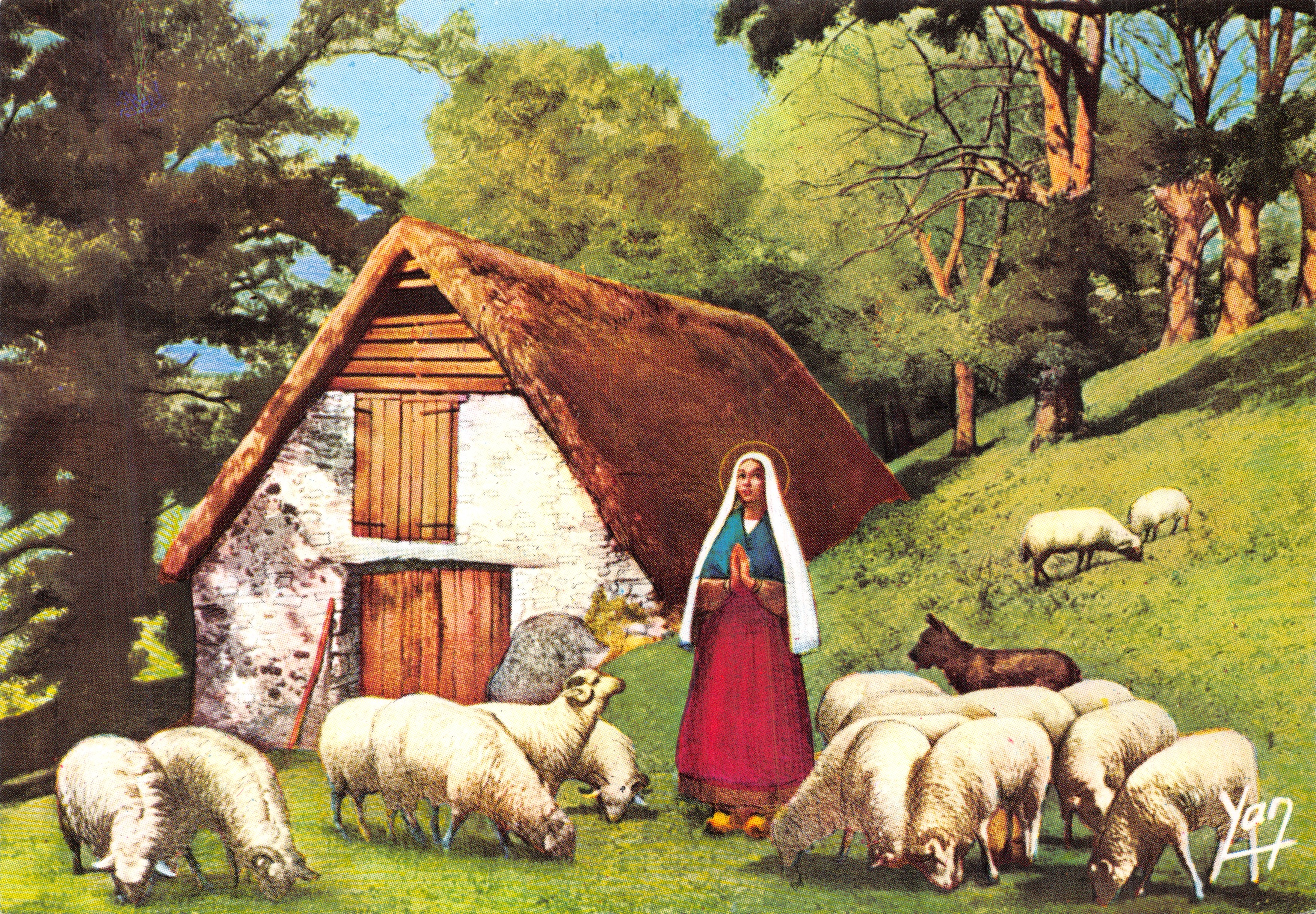 Sainte Bernadette — gardant ses moutons à Bartres — éditeur ADIA, n°37