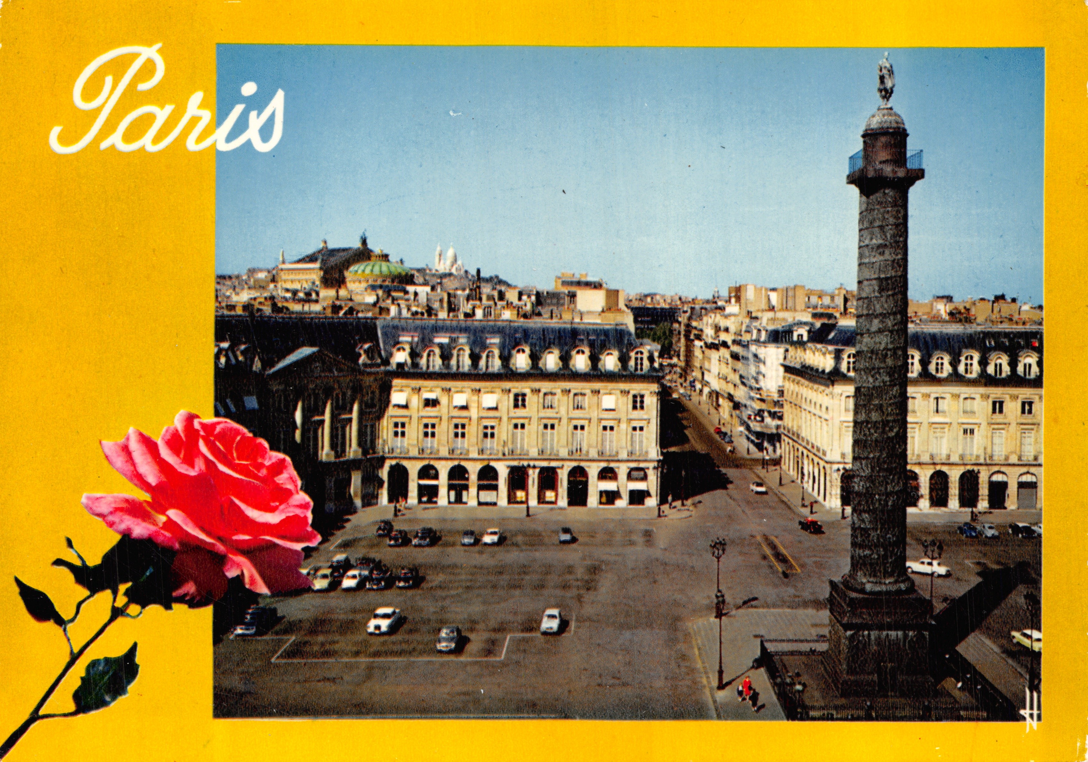 Place de la Bastille — vue avec colonne de la Bastille — éditeur Librairie Hachette, n° PA. 57