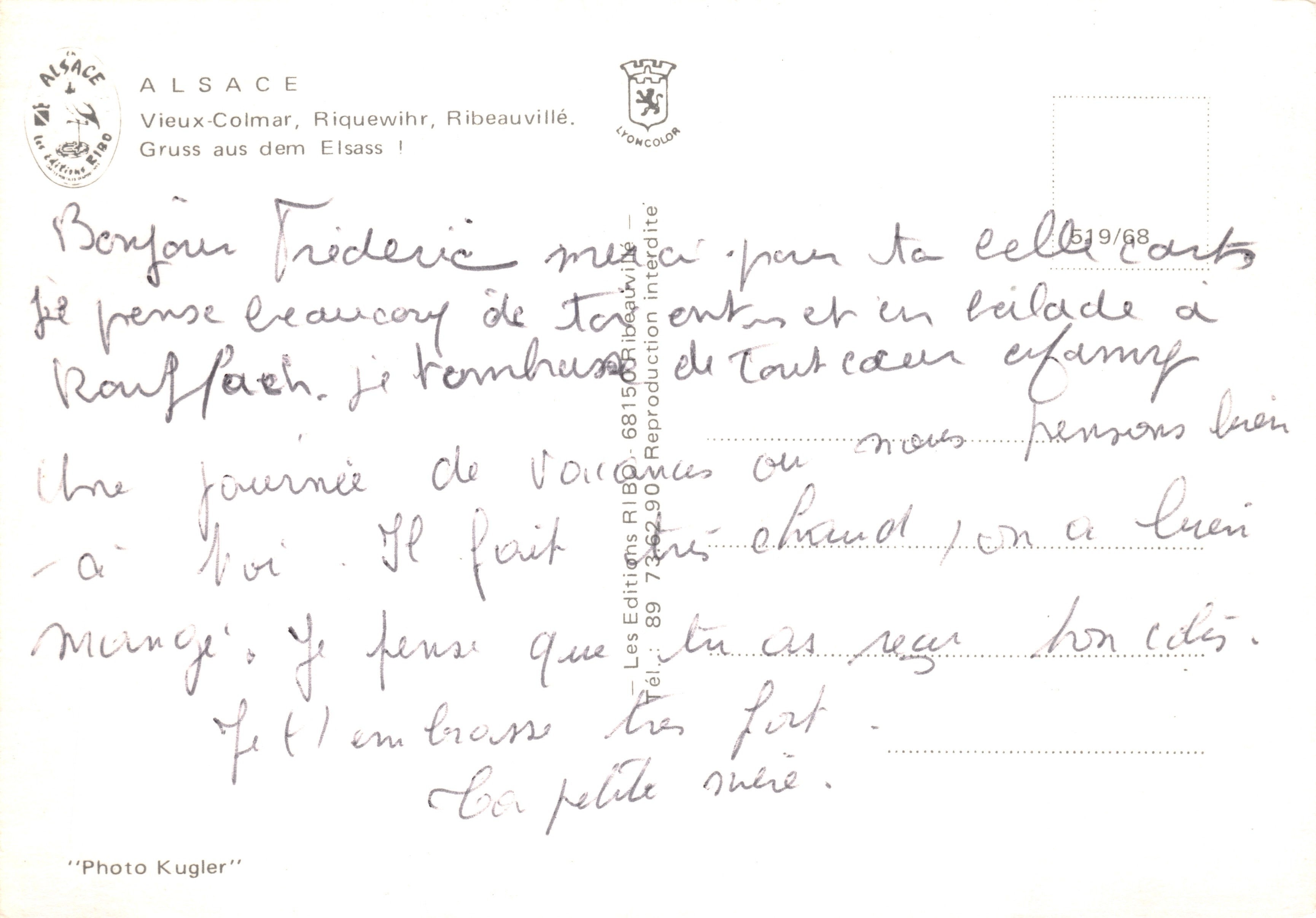 Vieux-Colmar — quartier de Riquewihr — éditeur Les Éditions RIBO — Reverso