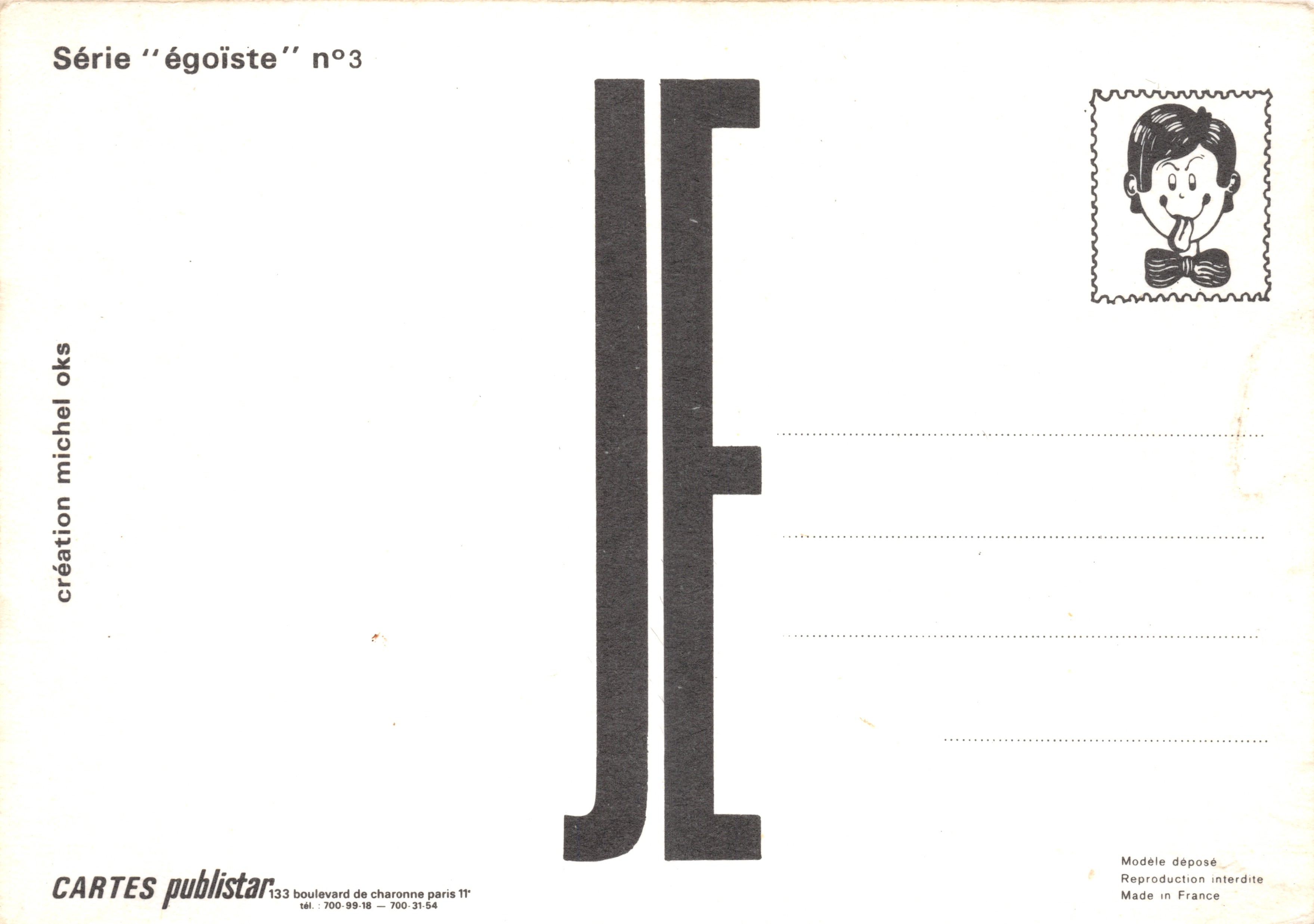 Odio — elenco delle frustrazioni — edizione CARTES publistar — Verso