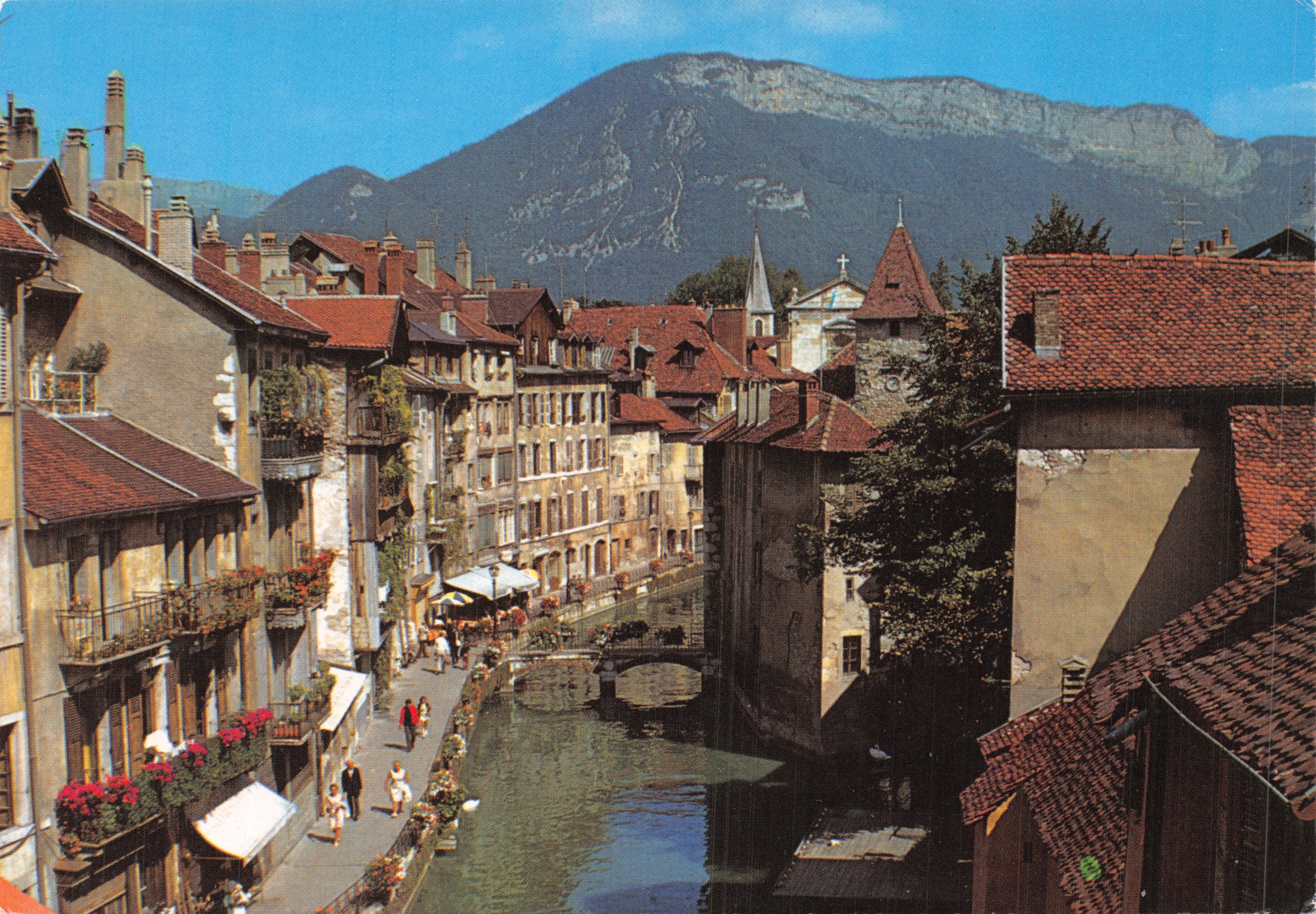 Annecy — vue sur le canal et les montagnes — Édition ROSSAT-MIGNOD