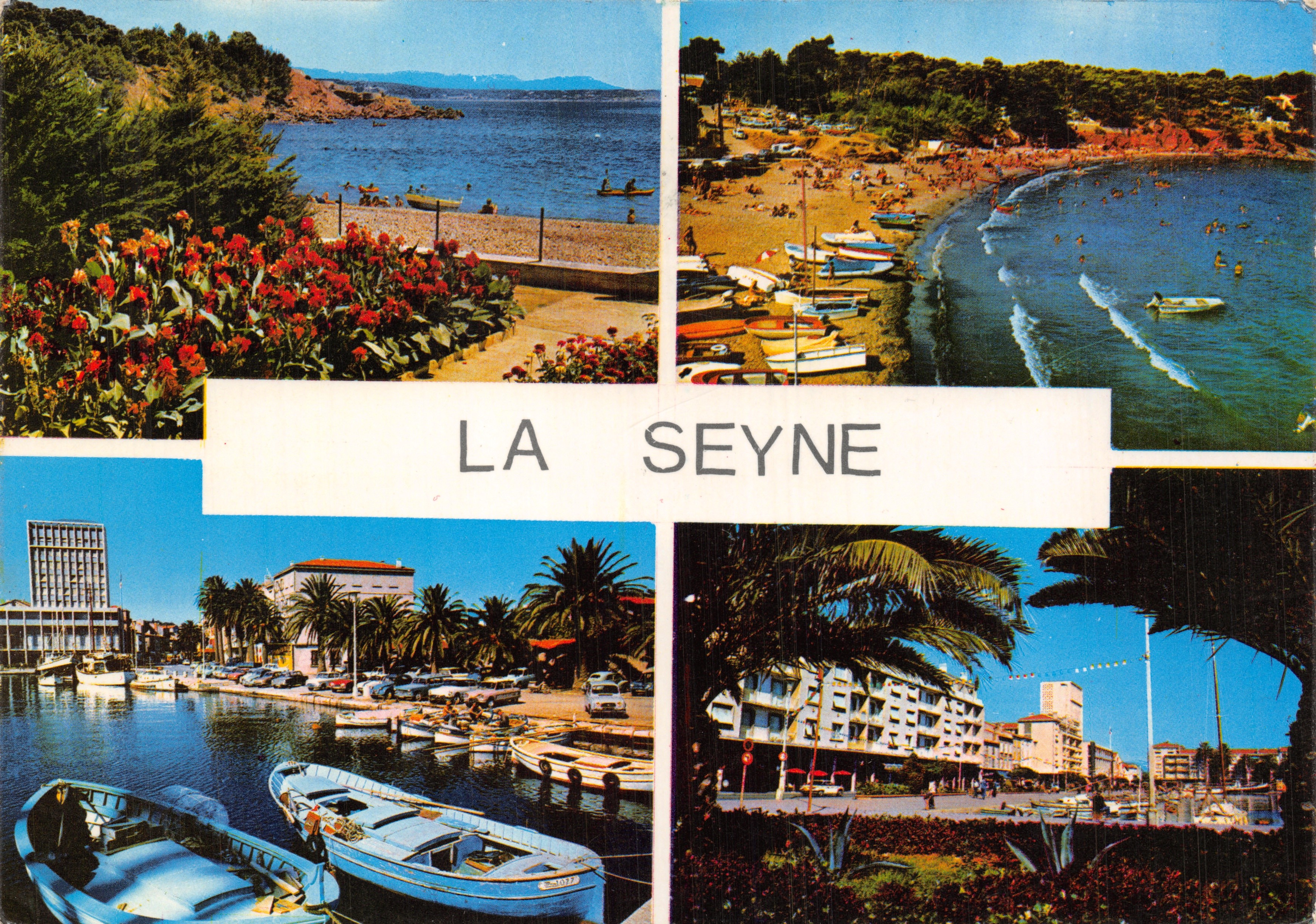 La Seyne — vista panoramica con spiaggia, porto e hotel — Société Industrielle & Touristique, n° C.103