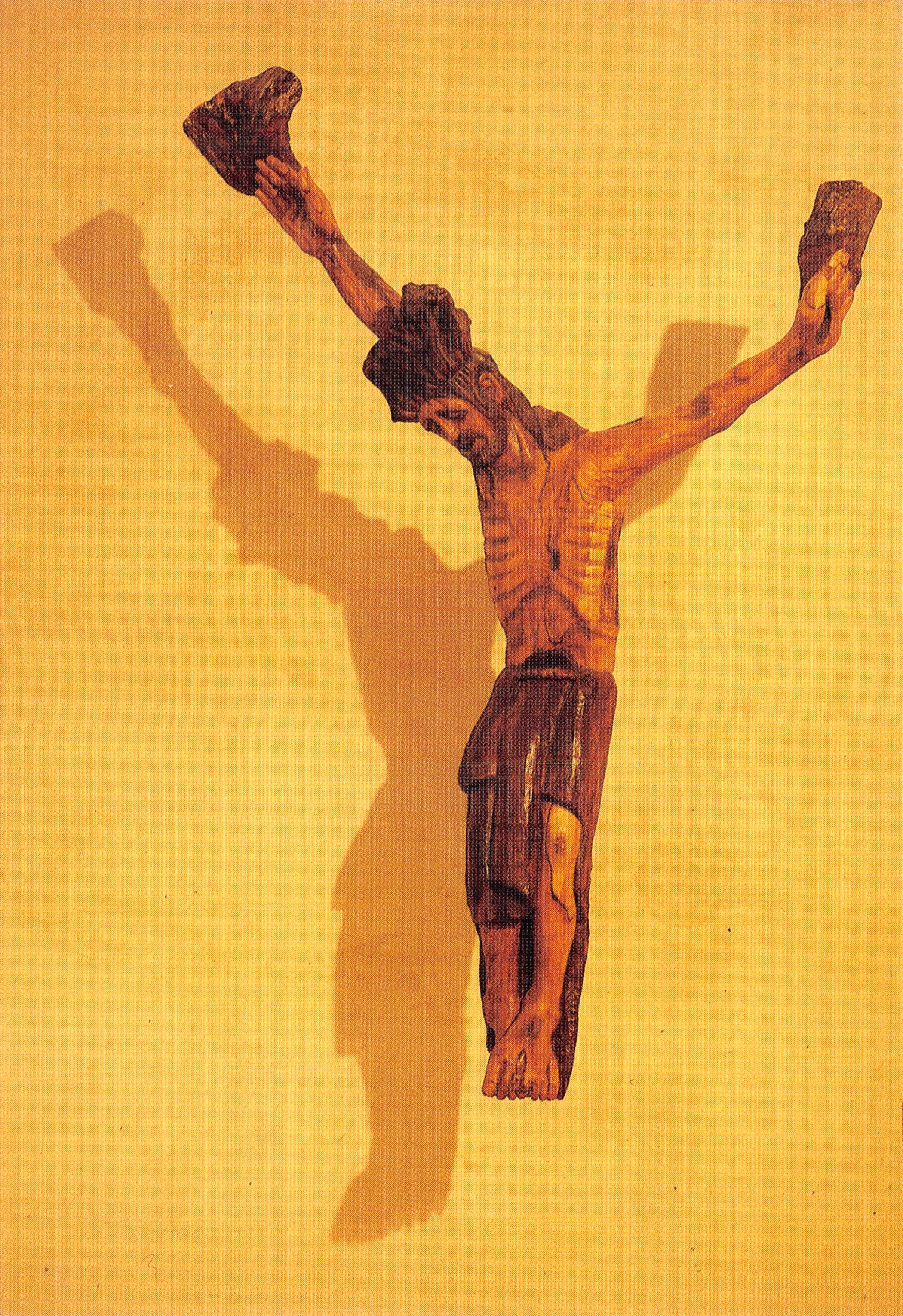 Christ de la Chapelle en Bois d'Olivier — sculpture en bois — éditeur Editions G.A.L. - 84520 Althen des Paluds